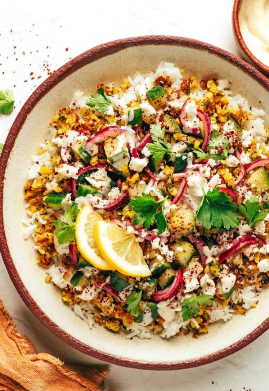 Раскрошенные миски для фалафеля